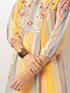 Multicolored Georgette Floral Embroidered A-line Kurta Set